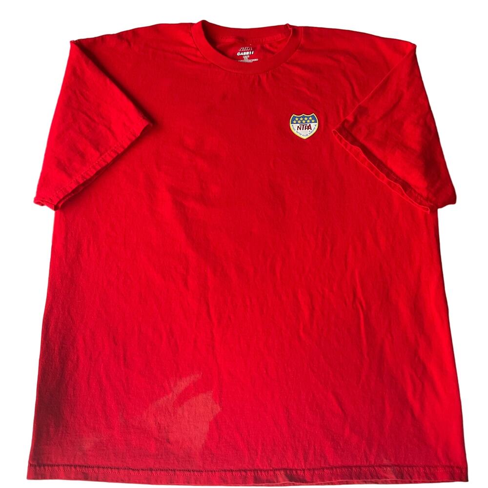 NTPA Men’s Short Sleeve T-shirt size 2XL, Red, Ready To Pull